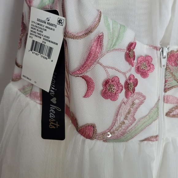 Sequin hearts junior dress - Picture 6 of 6